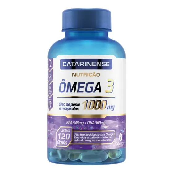 Ômega 3 1000mg 120 Caps 100% Original - Catarinense Pharma