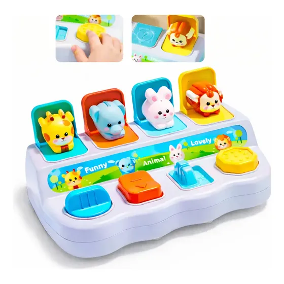 Brinquedo Interativo Bebê Teclado Apertar Estímulo Sensorial