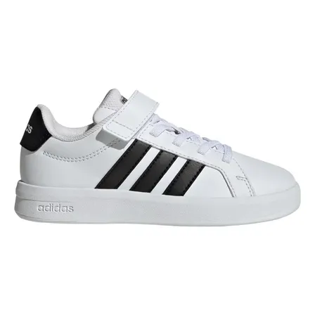 Tênis Grand Court 3.0 Infantis adidas Branco / Cloud White / Core Black / Cloud White 32