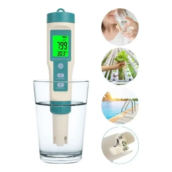 Medidor 7 Em 1 Ph Ec Tds Orp Sg Salinidade E Temperatura