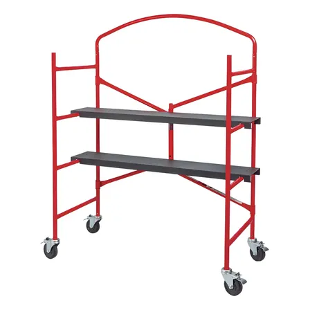 Mini Andaime Dobrável Worker Com Rodas E Freio 1,54x0,53m