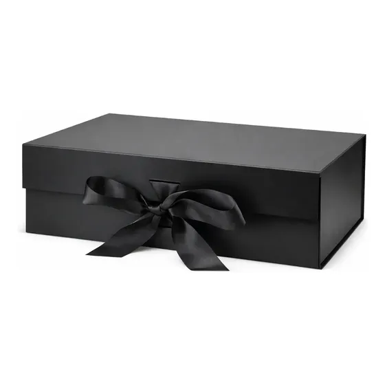 Caixa De Presente Premium Rígida Magnética E Cetim 28x20x9cm