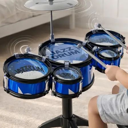 Bateria Infantil Completa Resistente Menino Menina Premium