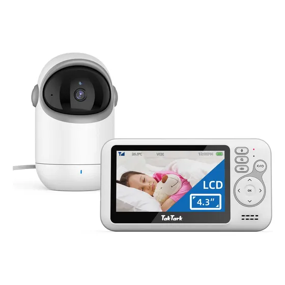 Babá Eletrônica Com Monitor Do Bebê Taktark Bm812 Zoom 3x