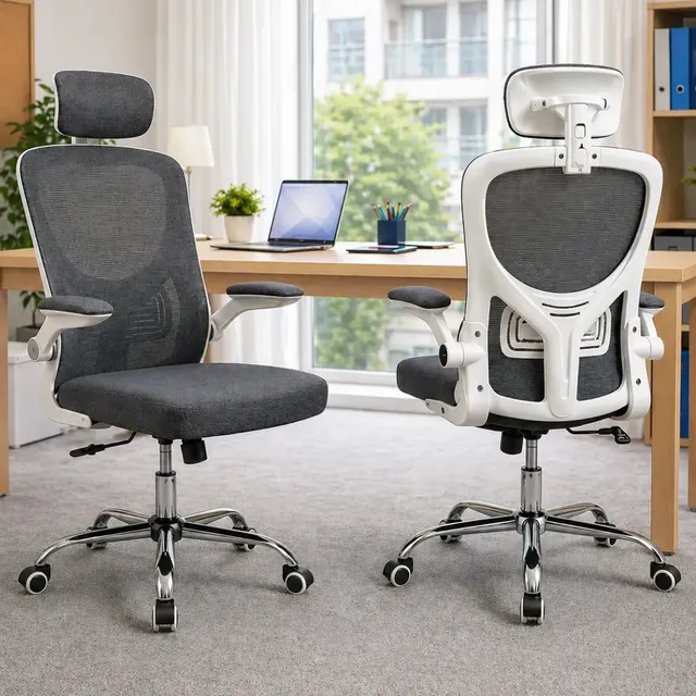 Cadeira De Escritório Ergonômica Giratória Bari Tela Mesh