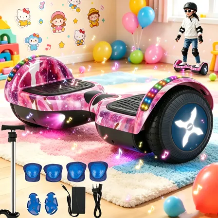 Skate Hoverboard Elétrico Led Light Com Bluetooth E Alça