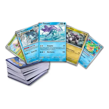 Lote 50 Cartas Pokemon Originais Copag 8 Cartas Brilhantes