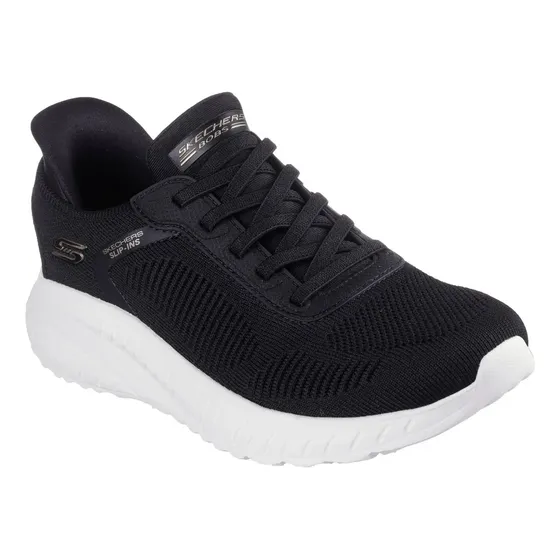 Tênis Skechers De Treino Bobs Squad Chaos Slip Ins Fem Preto