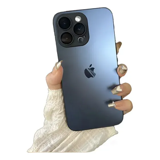 Capa Capinha Glass Para Iphone Vidro Fosco Case Premium Luxo