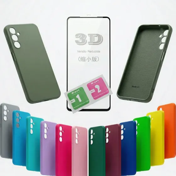 Kit Película 3d + Capa Silicone P/ Galaxy A17 A175 A176b