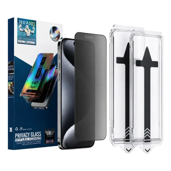 2 Película Privacidade 3d C/ Aplicador Para iPhone 17 17 Pro