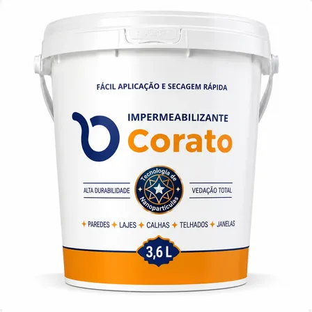 Impermeabilizante Corato Selante Infiltração 3,6l Rende 14m2