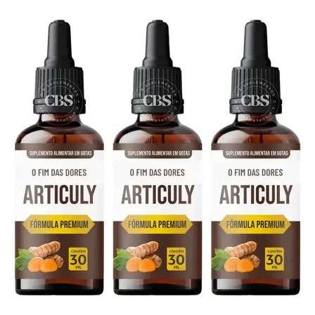 3x Articuly 30ml Suplemento Em Gotas Para Mobilidade Total