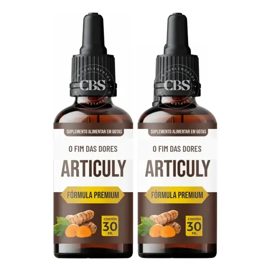 2x Articuly 30ml Fórmula Premium Alívio Rigidez E Inchaço