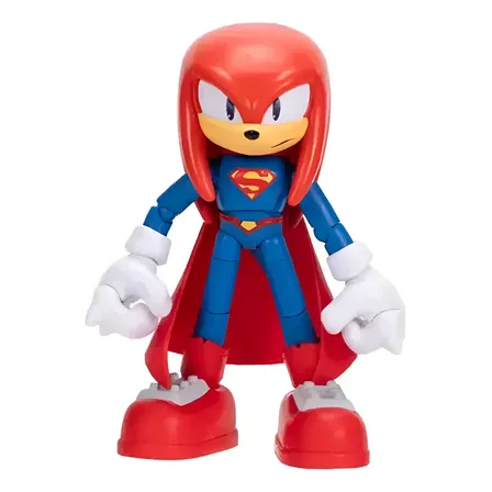 Boneco Articulado Knuckles Superman 12cm Sonic Warner