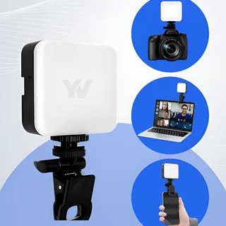Luz Led Celular Preenchimento Iluminação Portátil Flash Clip Preto
