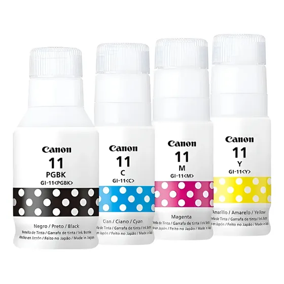 Kit 4 Tinta Canon G3160 G2160 G3170 Gi-11 4 Cores