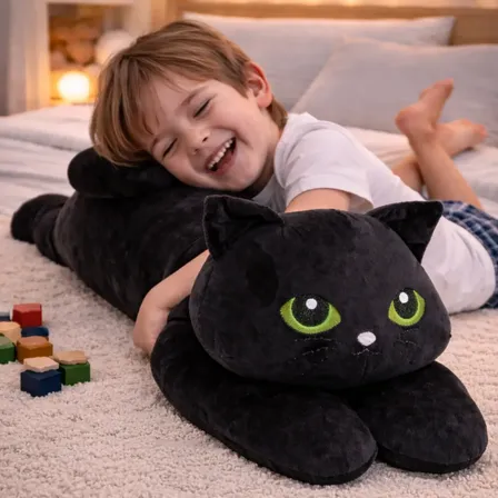 Gato De Pelúcia Gigante Grande Super Macio Infantil