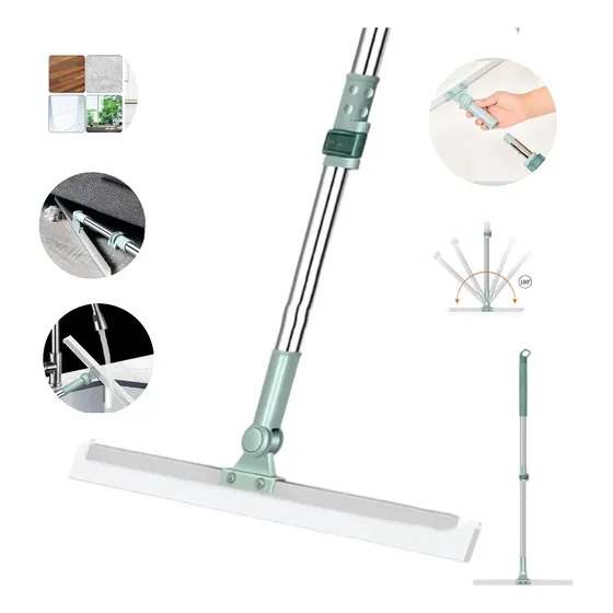 150cm+60cm Rodo Mágico Vassoura Limpeza Vidro Piso Multiuso
