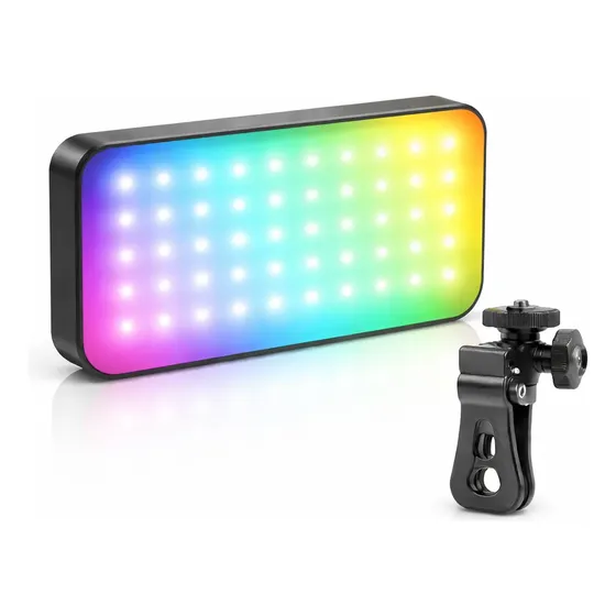 Luz De Preenchimento Led Rgb Portátil Com Suporte