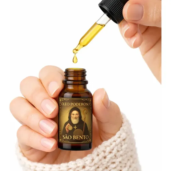 Óleo São Bento Original Vidro Ambar Conta Gotas - 10 Ml