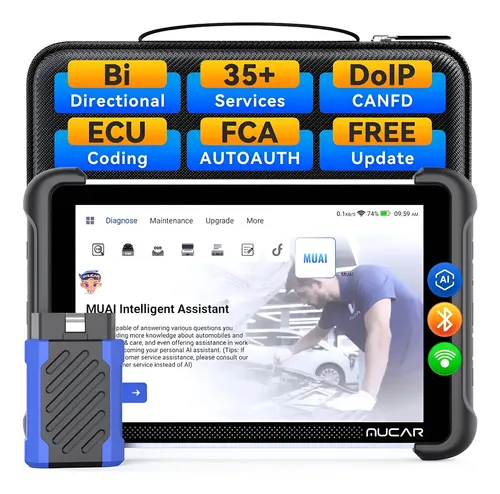 Scanner Automotivo Mucar 892bt Com Ia + 35 Serviços + Fca Br