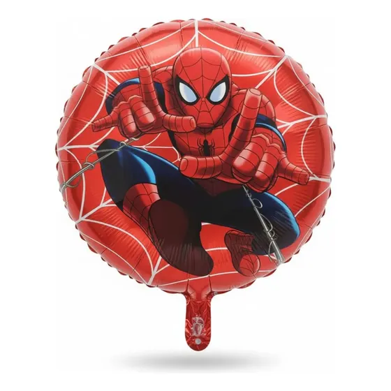 Kit 10 Balão Metalizado Homem Aranha Grande Festa