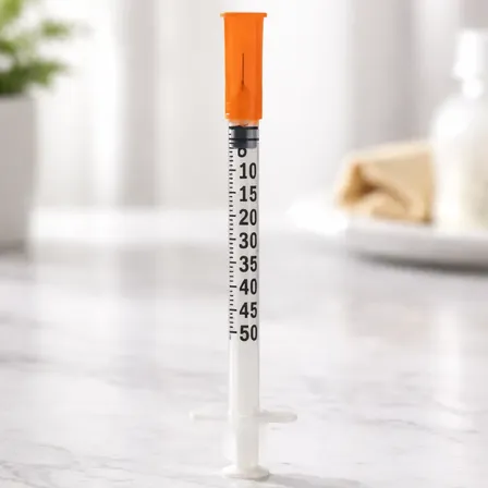 Seringa Insulina 50ui Agulha 6mmx25mm Fixa 0,5ml 10 Unidades 0.5 Ml