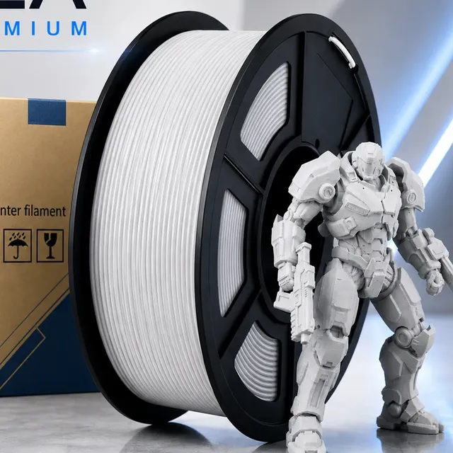 Filamento 3d Pla Plus 1,75 Mm 1kg Premium Cor Branco