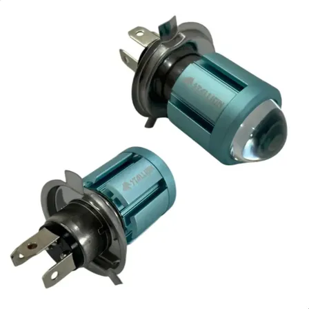 Kit 2 Lampadas Led H4 Super Branca Bombillo Moto Carro Vans