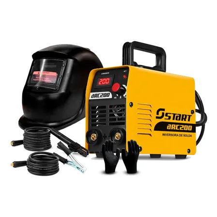 Maquina Solda Inversora Mma/tig 200a 220v + Máscara P/solda