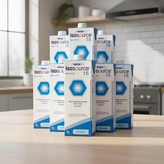 Isosource 1.5 Nestlé 1l Kit 6 Dieta Enteral Nutrição