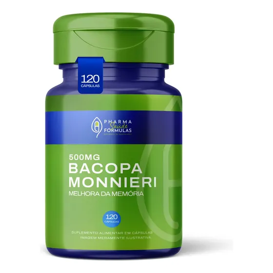 Bacopa Monnieri 500mg 120 Capsulas Sabor Natural