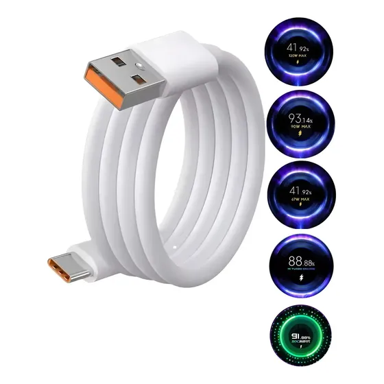 Cabo Usb-c Original Para Xiaomi Redmi 33w 65w 67w 90w 120w