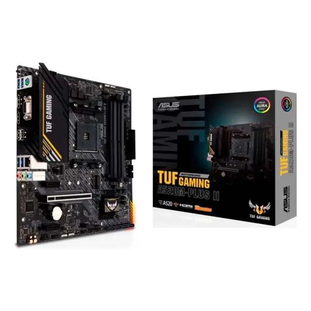 Placa Mãe Asus Tuf Gaming A520m-plus Ii, Amd Am4, Matx, Ddr4