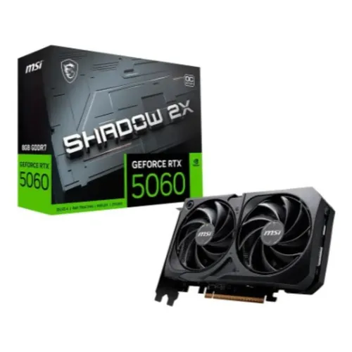 Placa De Vídeo Msi Rtx 5060 8gb Gddr7 128 Bits Shadow 2x Oc