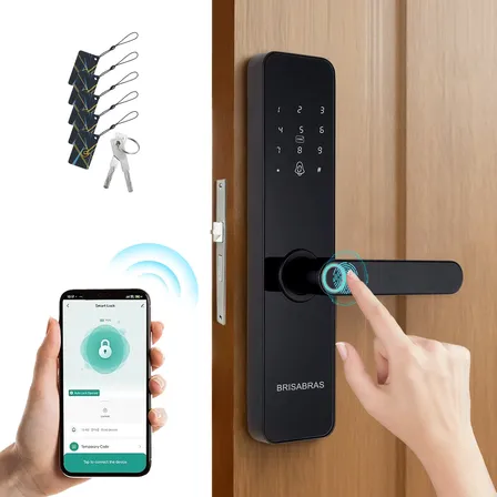 Fechadura Eletronica Digital Combiometria Tuya App