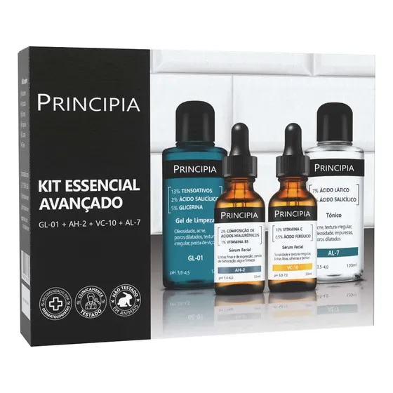 Principia Kit Essencial Avançado Gl-01 + Al-7 + Ah-2 + Vc-10