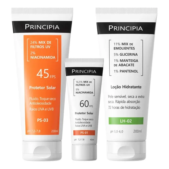 Principia Kit Praia Trio Lh-02 + Protetor Solar