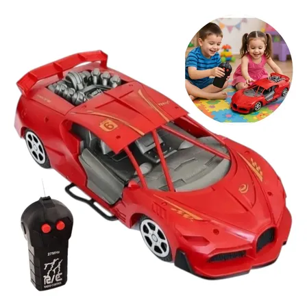 Carro Carrinho Controle Remoto Simples Frente Traz Esportivo Variados Esportivo