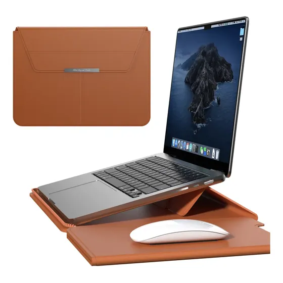 Capa Couro Sintético Macbook Line Case 3 Em 1 Premium