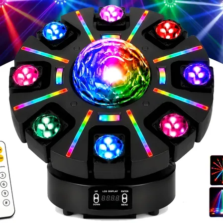 240w Moving Head Light 8 Leds Rgbw Luminação Dj Festa Strobo