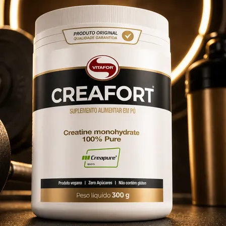Creatina Creapure Creafort Vitafor Monohidratada 300g Pote Without Flavor