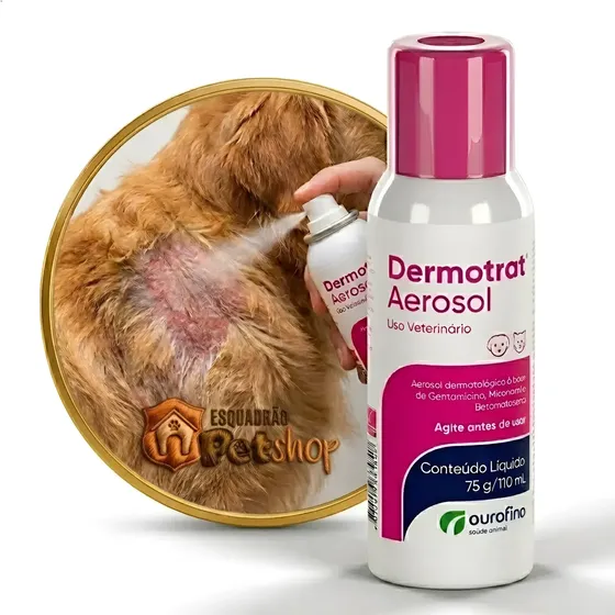 Dermotrat Spray Ourofino 110ml Para Problemas De Pele