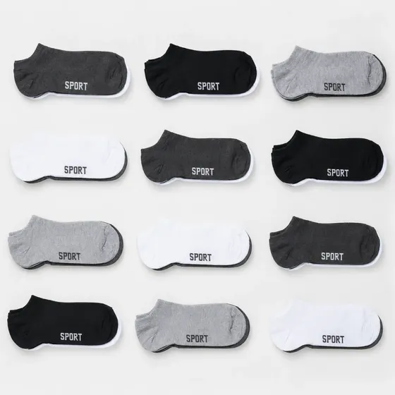Kit 12 Pares Meia Soquete Cano Curto Unissex Atacado Cores