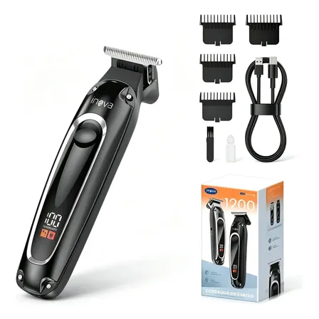 Máquina De Cortar Cabelo Elétrica Inova Portátil Precisão