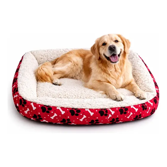 Cama Pet Cachorro Grande Impermeável 70x70 Sherpa Lavável