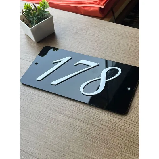 Placa Números Para Casa, Loja, Empresa, Galpão, Residencial