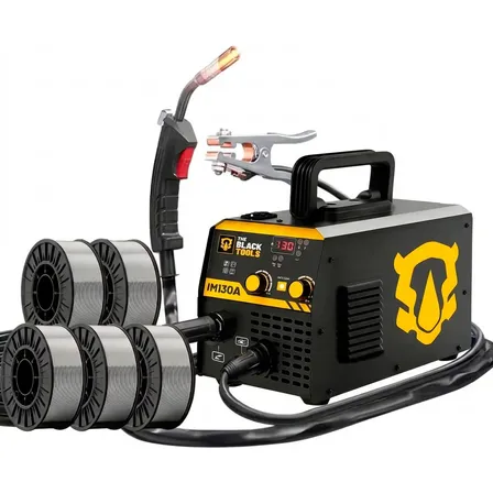 Máquina Inversora Mig Sem Gás Com Tocha + 5 Arames De Solda
