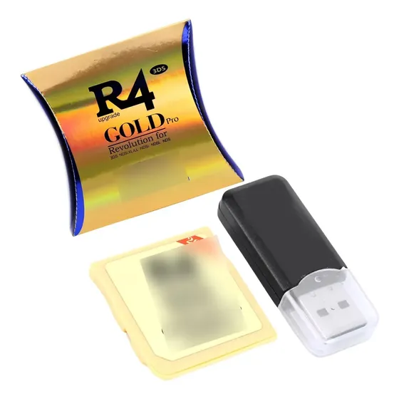 Cartão R4 Gold Pro Para Ds/2ds/3ds R4 Microsd Usb 2.0